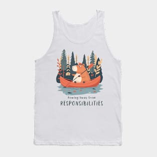 Rowing Away from Responsibilities Tank Top